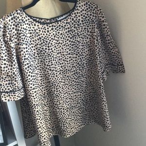 Cheetah print Loft blouse.